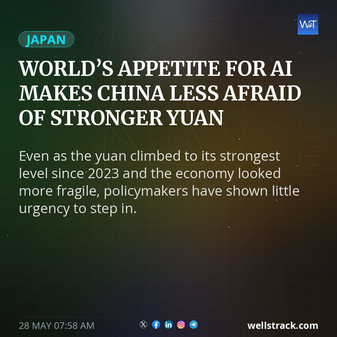 World’s appetite for AI makes China less afraid of stronger yuan — WellsTrack