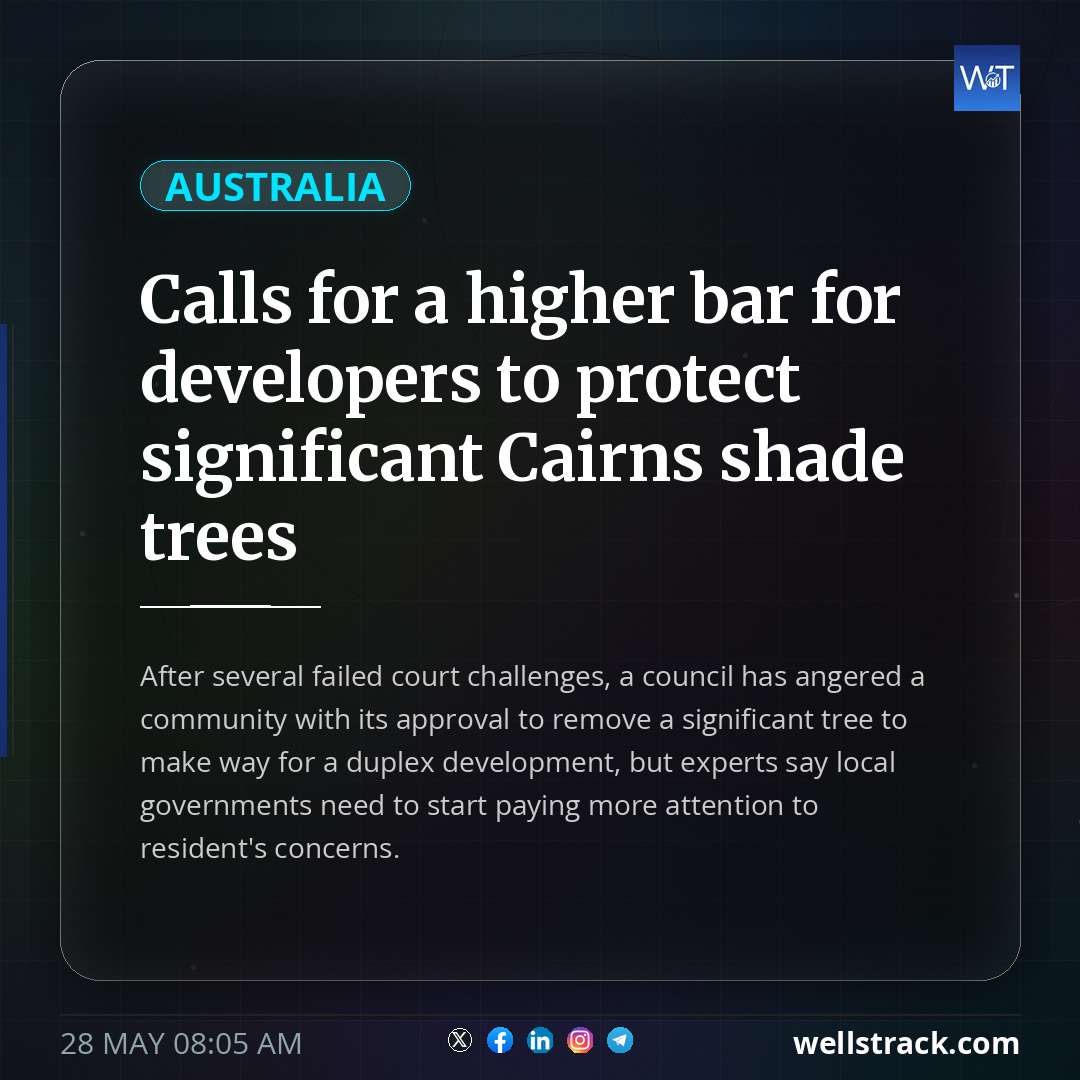Calls for a higher bar for developers to protect significant Cairns shade trees — WellsTrack