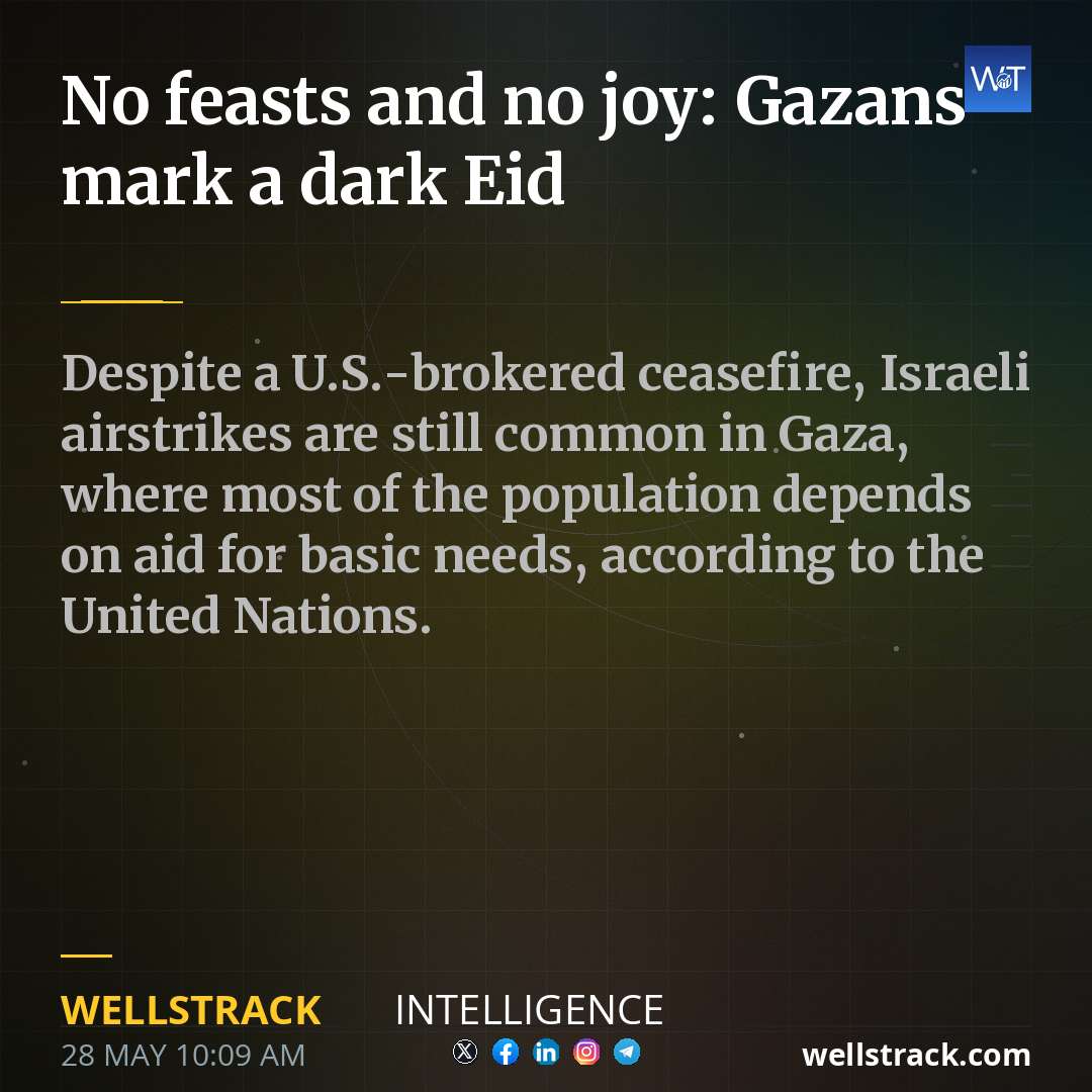 No feasts and no joy: Gazans mark a dark Eid — WellsTrack