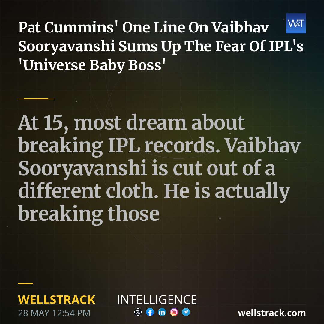 Pat Cummins' One Line On Vaibhav Sooryavanshi Sums Up The Fear Of IPL's 'Universe Baby Boss' — WellsTrack