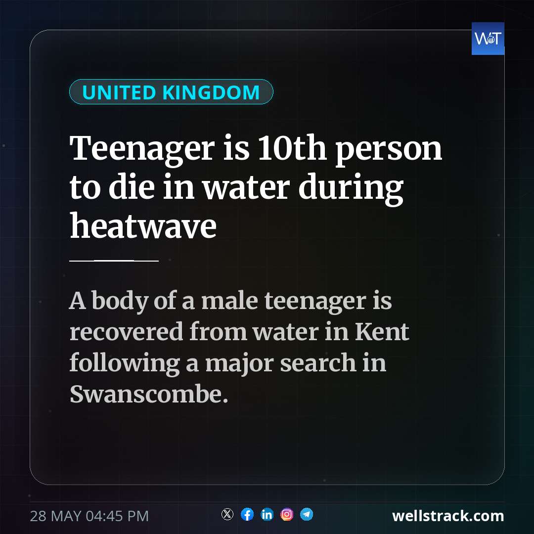 Teenager is 10th person to die in water during heatwave — WellsTrack