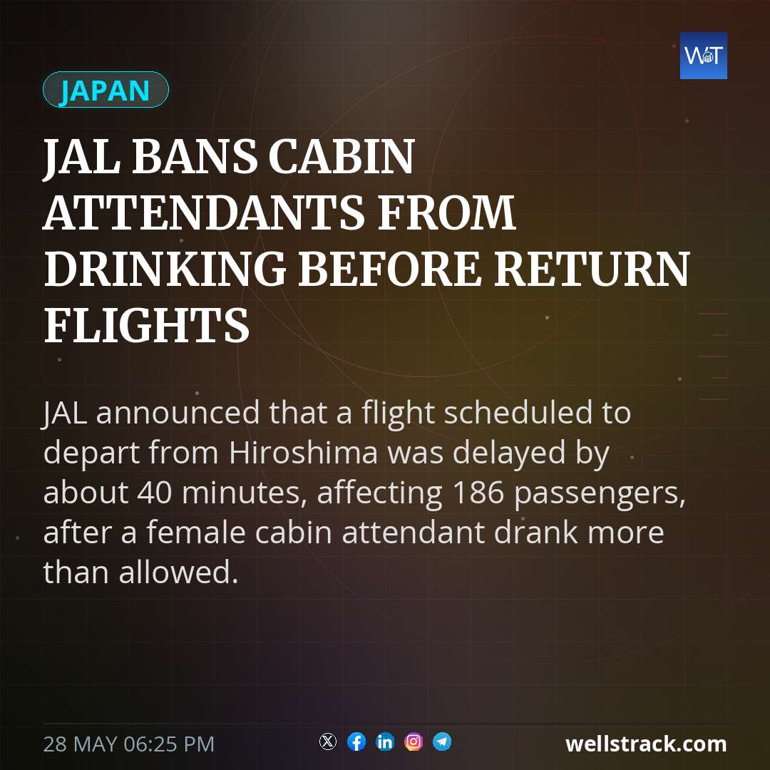 JAL bans cabin attendants from drinking before return flights — WellsTrack
