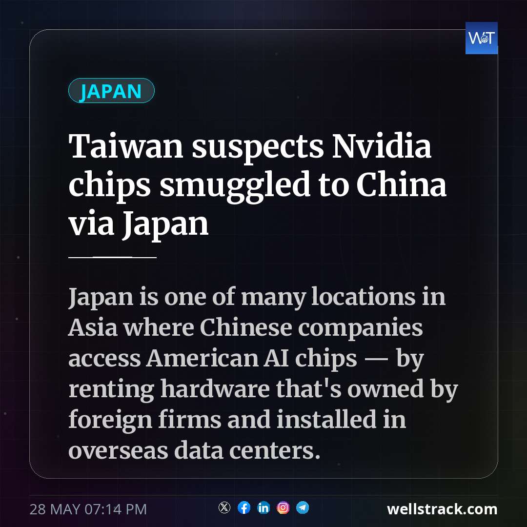 Taiwan suspects Nvidia chips smuggled to China via Japan — WellsTrack