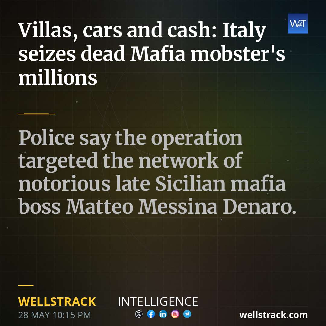 Villas, cars and cash: Italy seizes dead Mafia mobster's millions — WellsTrack