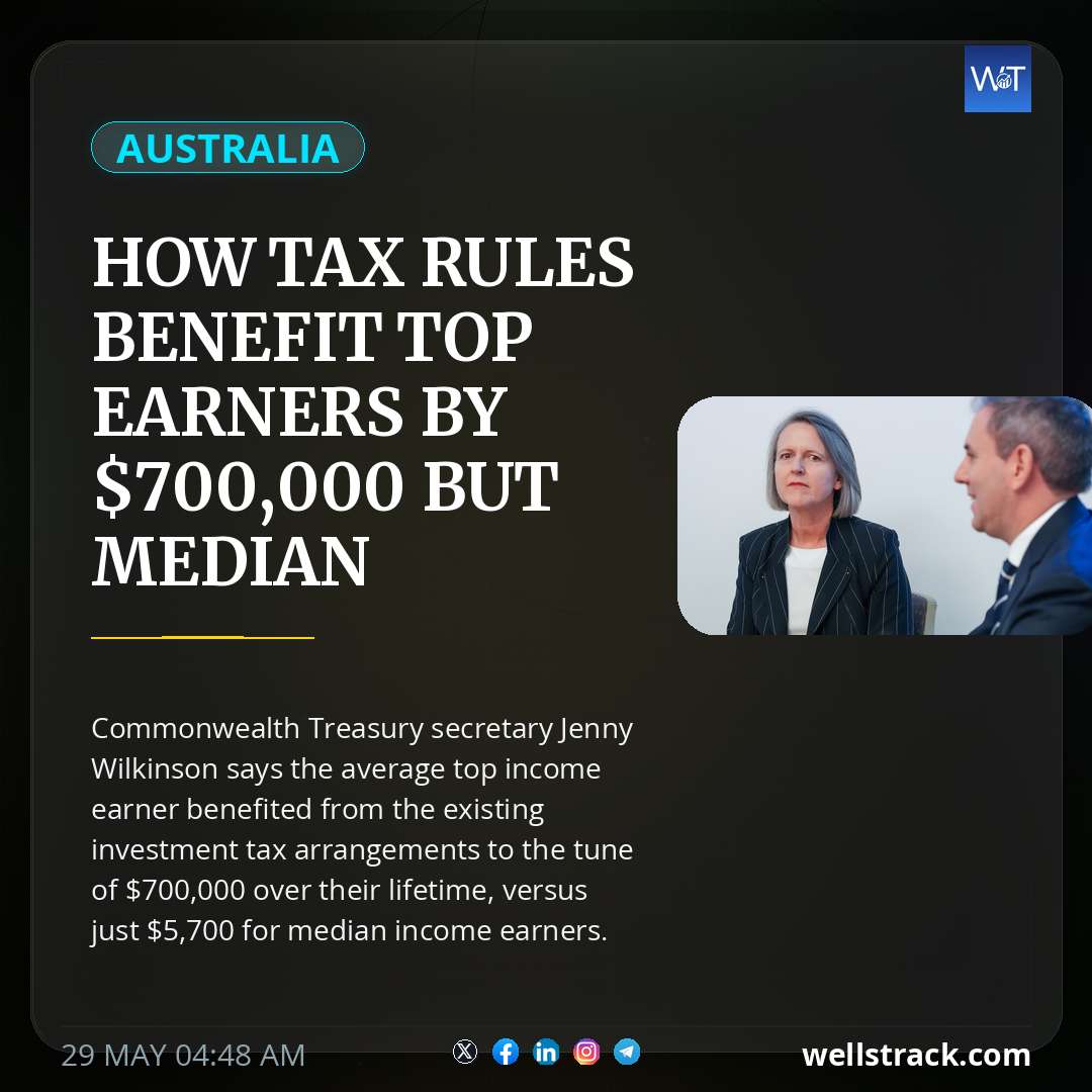 How tax rules benefit top earners by $700,000 but median earners by $5,700 — WellsTrack