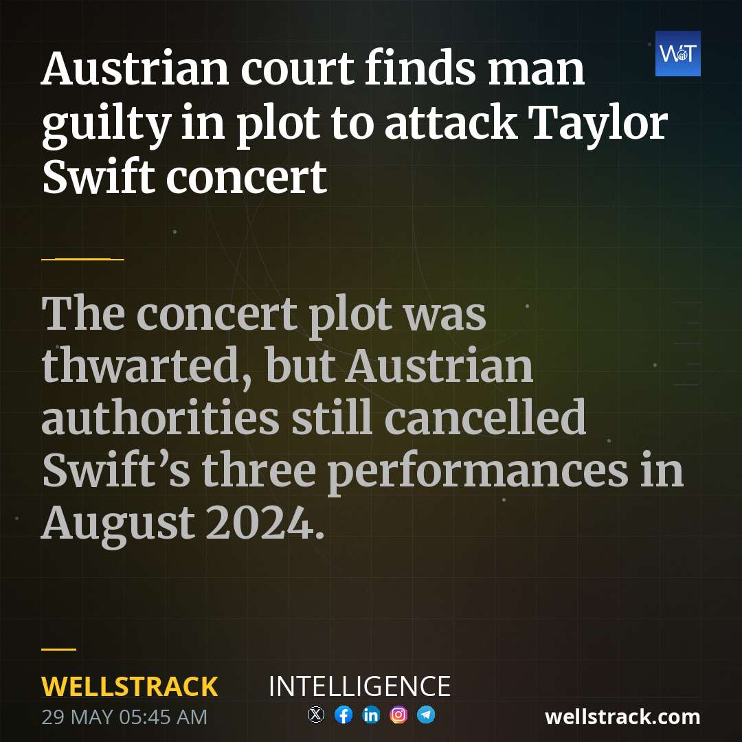 Austrian court finds man guilty in plot to attack Taylor Swift concert — WellsTrack