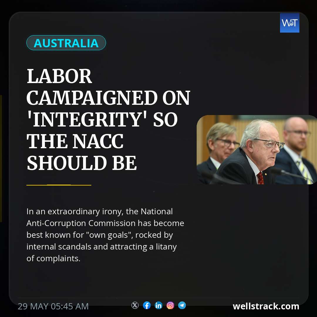 Labor campaigned on 'integrity' so the NACC should be enjoying public trust by now — WellsTrack