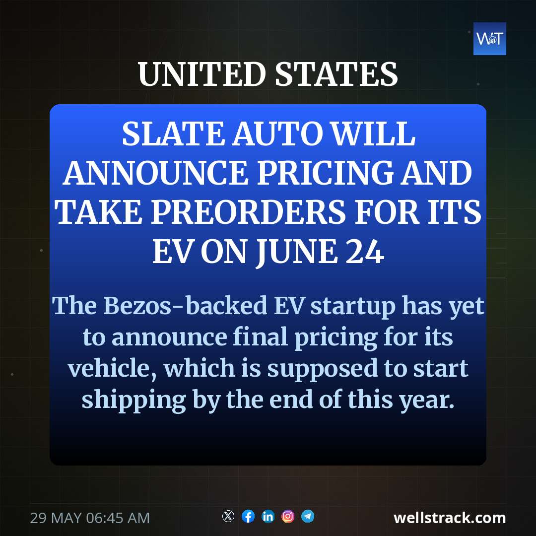 Slate Auto will announce pricing and take preorders for its EV on June 24 — WellsTrack