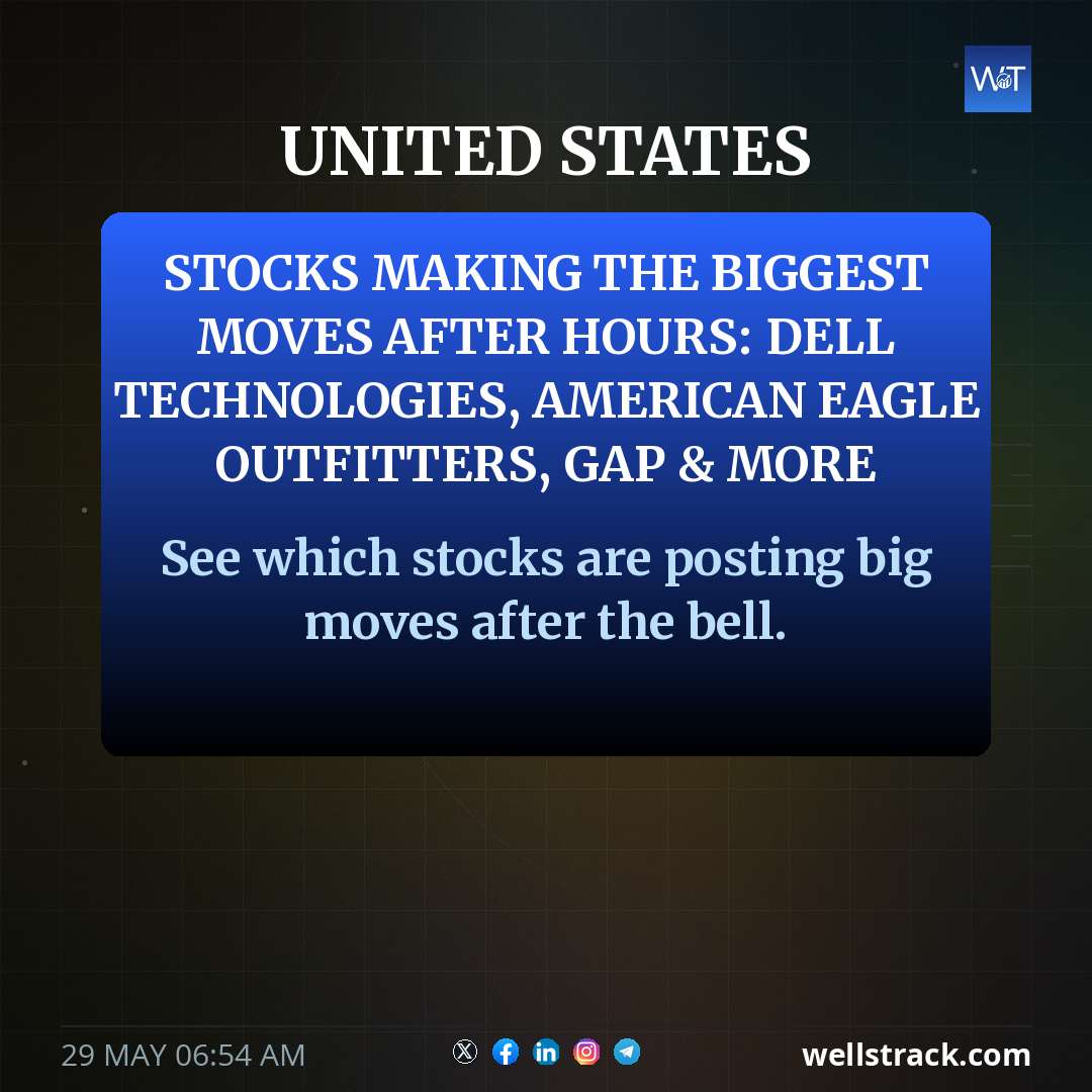 Stocks making the biggest moves after hours: Dell Technologies, American Eagle Outfitters, Gap & more — WellsTrack
