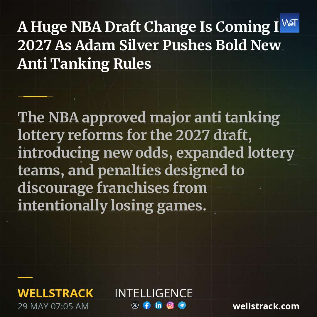 A Huge NBA Draft Change Is Coming In 2027 As Adam Silver Pushes Bold New Anti Tanking Rules — WellsTrack