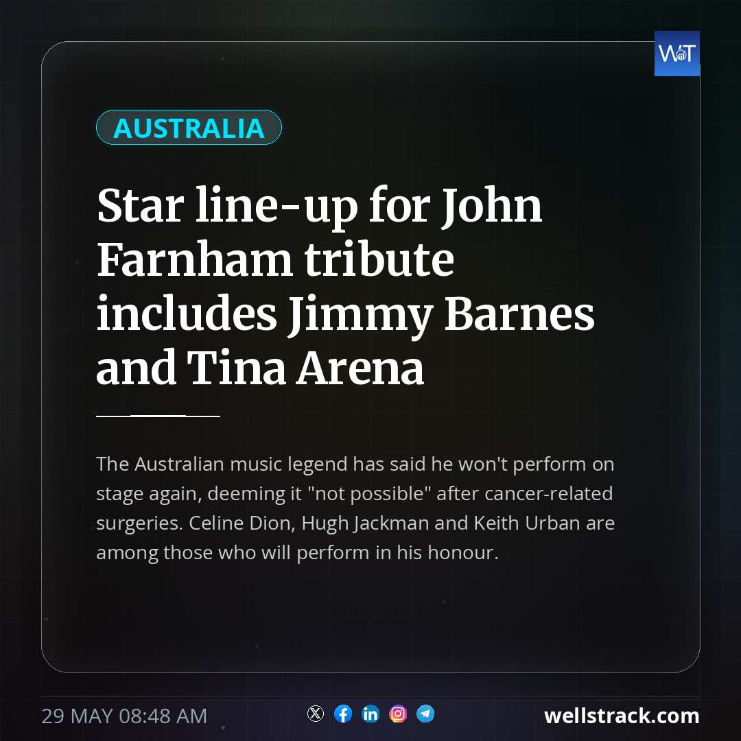 Star line-up for John Farnham tribute includes Jimmy Barnes and Tina Arena — WellsTrack
