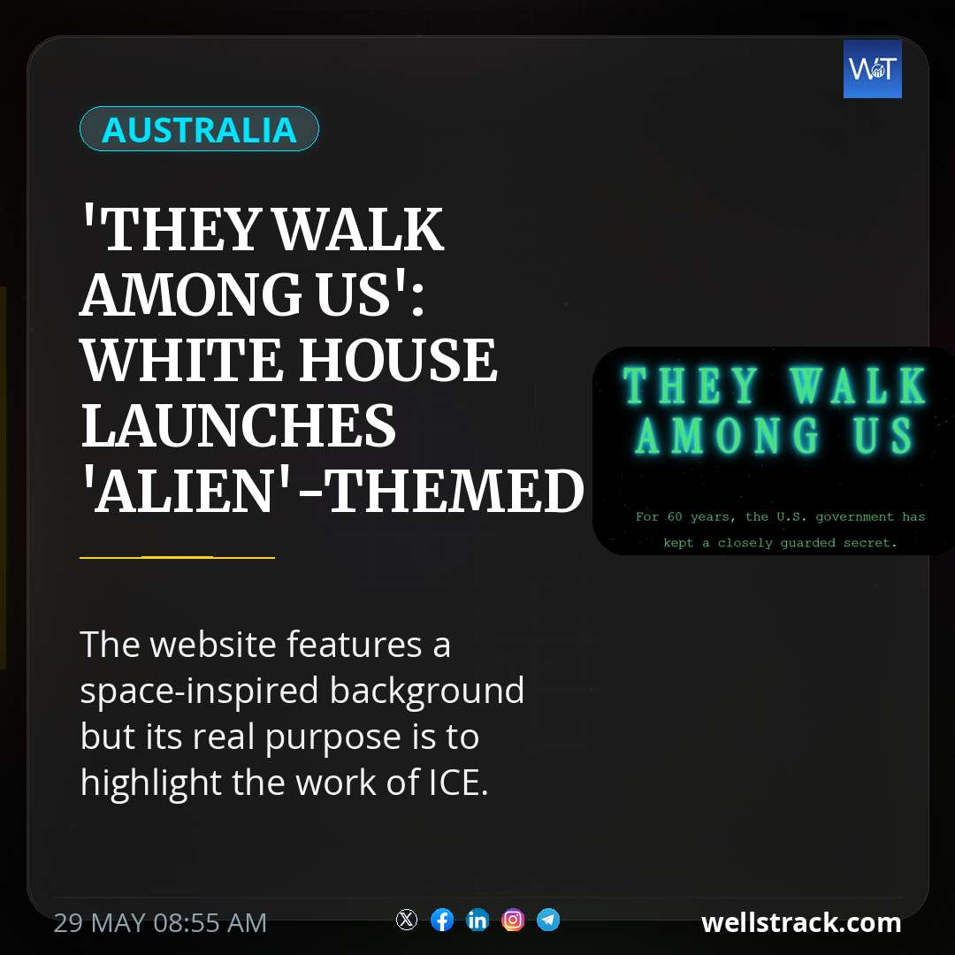 'They walk among us': White House launches 'alien'-themed website — WellsTrack