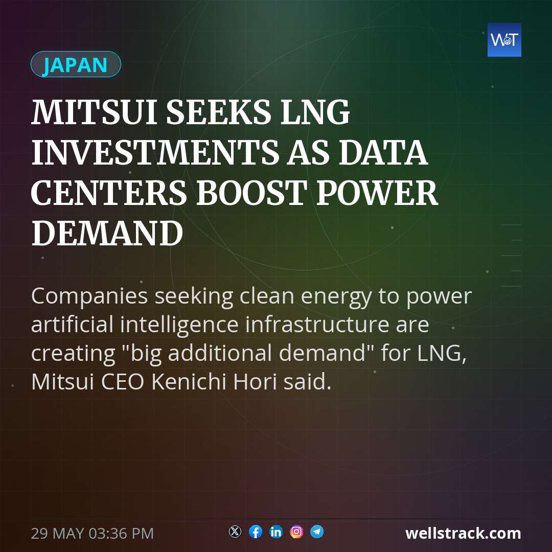Mitsui seeks LNG investments as data centers boost power demand — WellsTrack
