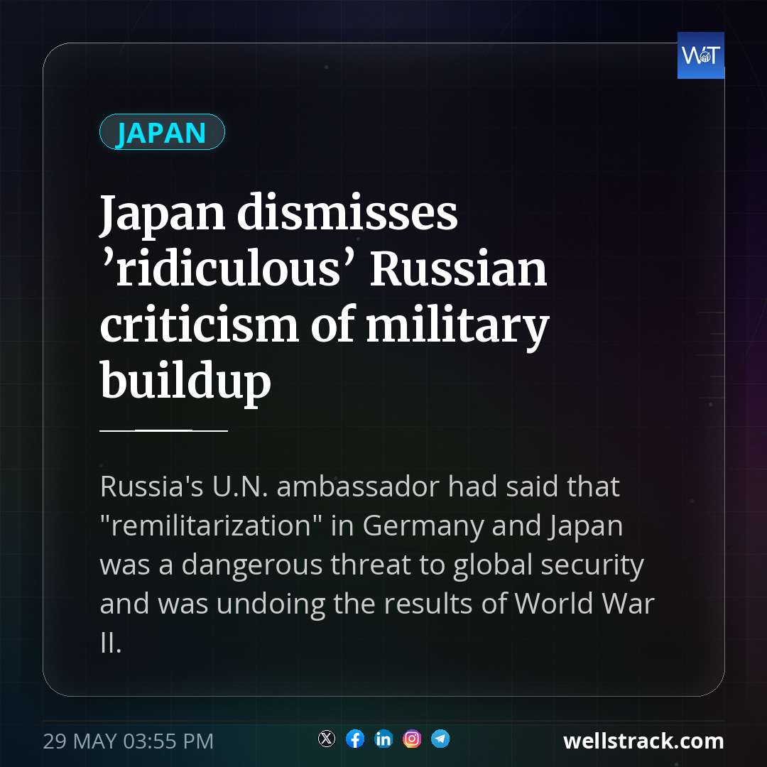 Japan dismisses ’ridiculous’ Russian criticism of military buildup — WellsTrack