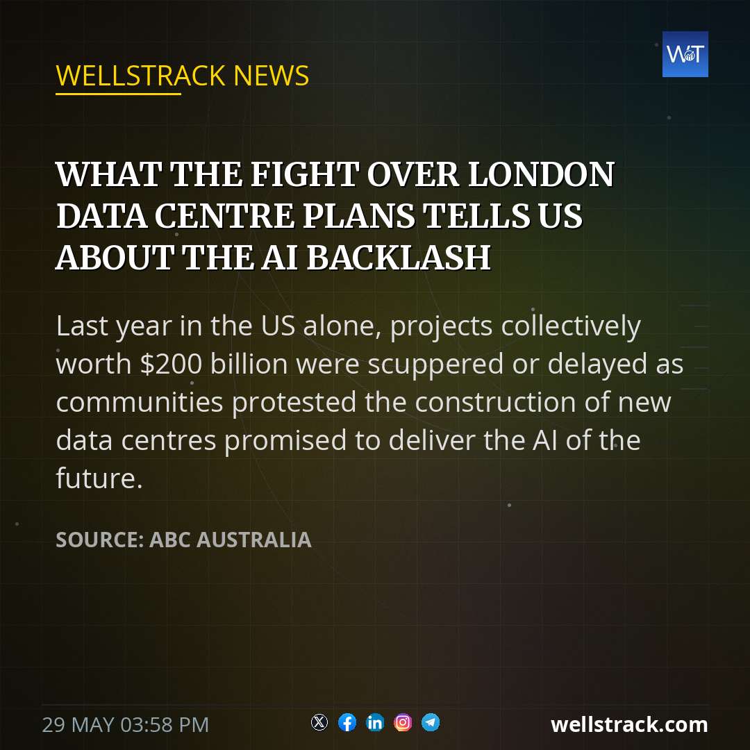 What the fight over London data centre plans tells us about the AI backlash — WellsTrack