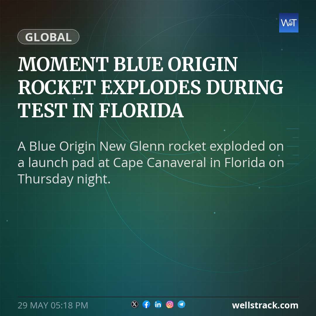 Moment Blue Origin rocket explodes during test in Florida — WellsTrack