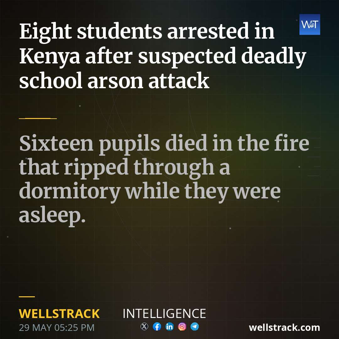 Eight students arrested in Kenya after suspected deadly school arson attack — WellsTrack