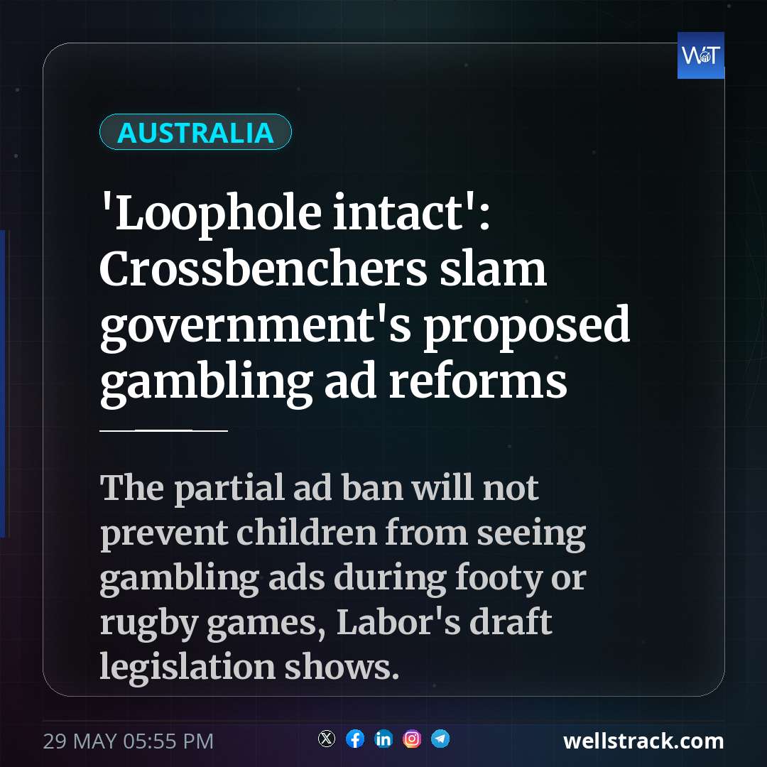 'Loophole intact': Crossbenchers slam government's proposed gambling ad reforms — WellsTrack