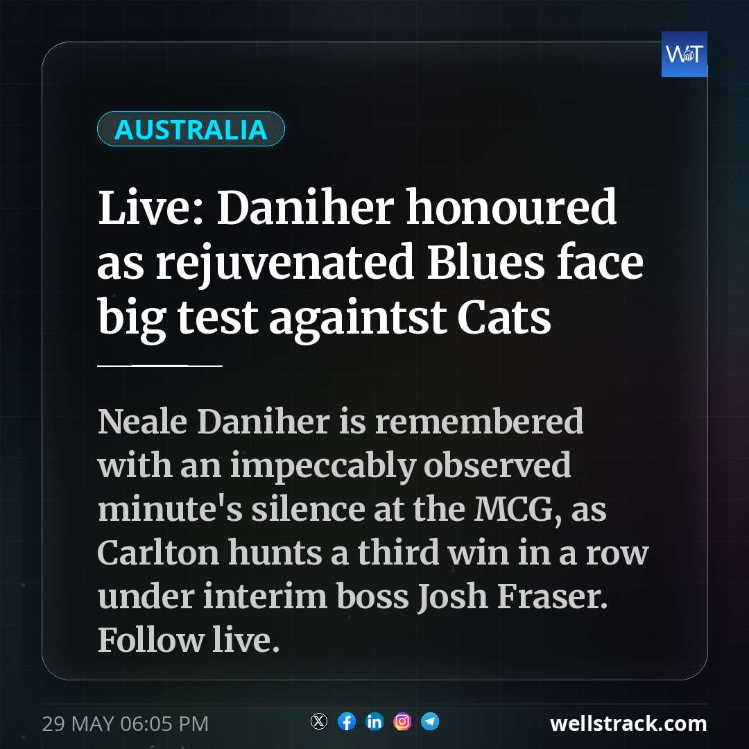 Live: Daniher honoured as rejuvenated Blues face big test againtst Cats — WellsTrack