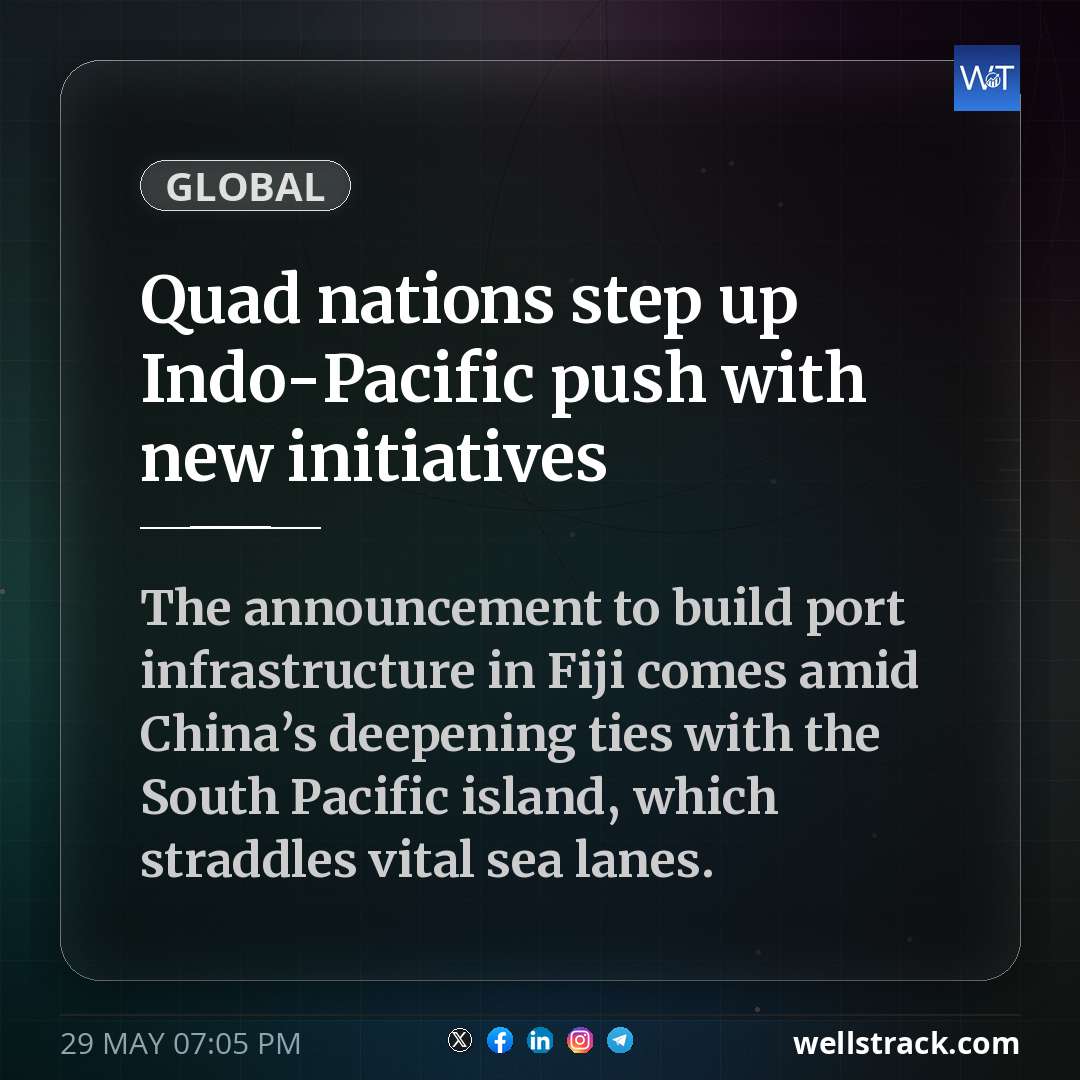 Quad nations step up Indo-Pacific push with new initiatives — WellsTrack