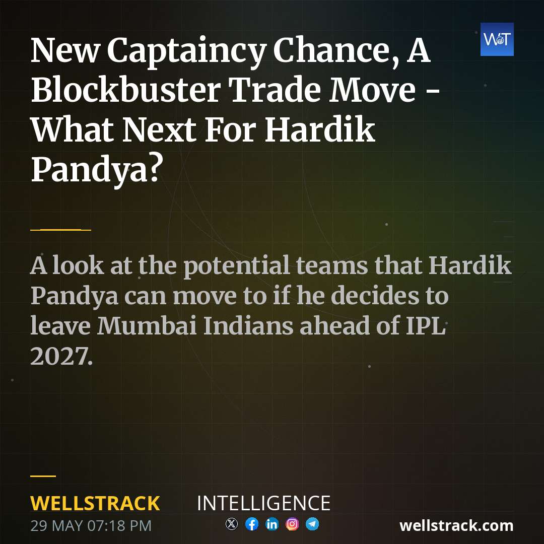 New Captaincy Chance, A Blockbuster Trade Move - What Next For Hardik Pandya? — WellsTrack