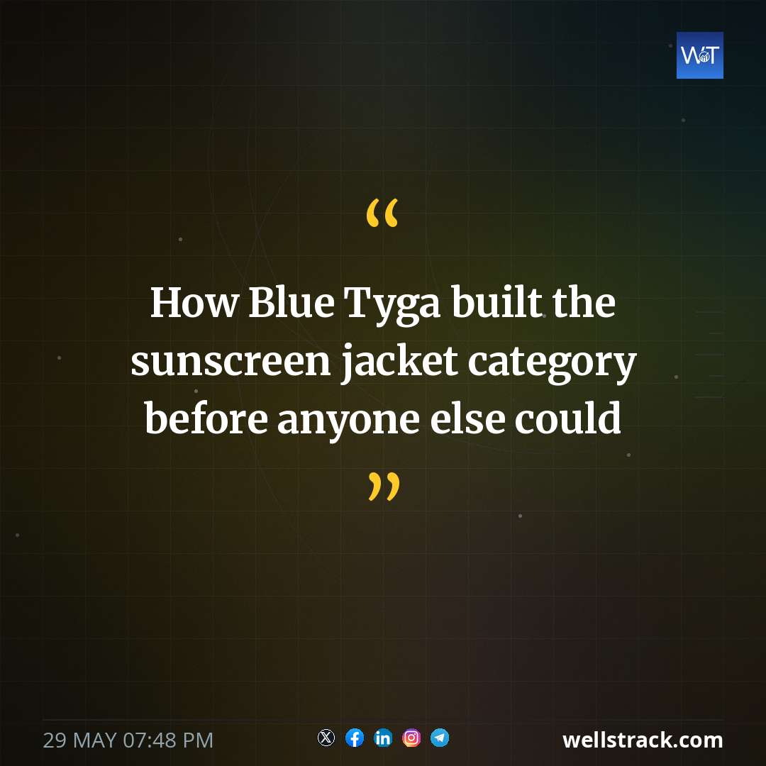 How Blue Tyga built the sunscreen jacket category before anyone else could — WellsTrack