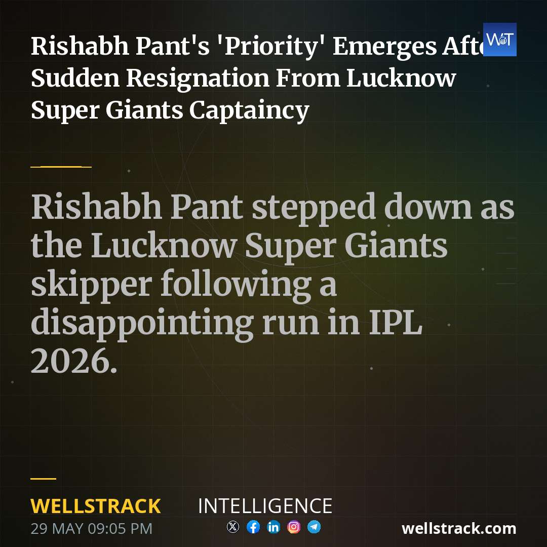 Rishabh Pant's 'Priority' Emerges After Sudden Resignation From Lucknow Super Giants Captaincy — WellsTrack