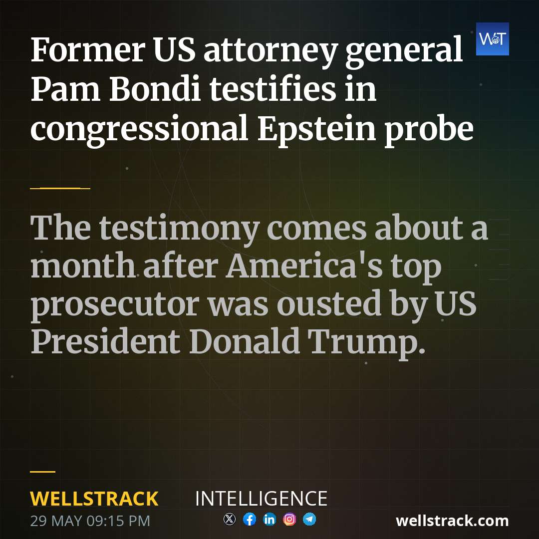 Former US attorney general Pam Bondi testifies in congressional Epstein probe — WellsTrack