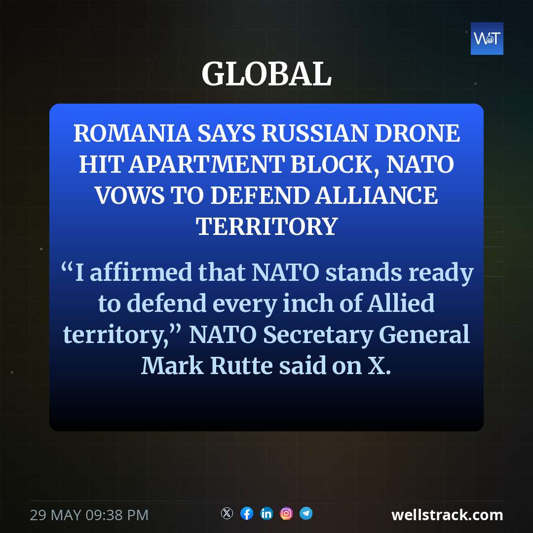 Romania says Russian drone hit apartment block, NATO vows to defend alliance territory — WellsTrack