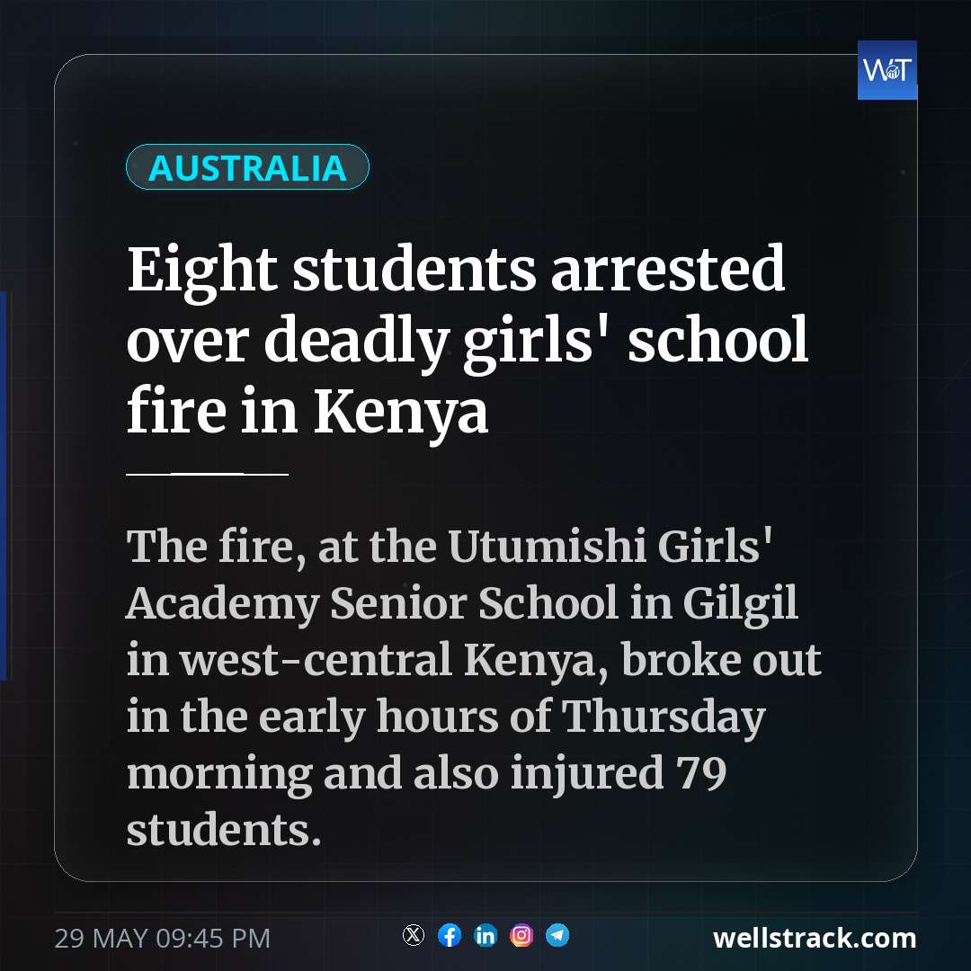 Eight students arrested over deadly girls' school fire in Kenya — WellsTrack