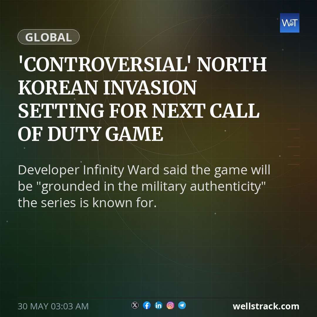 'Controversial' North Korean invasion setting for next Call of Duty game — WellsTrack