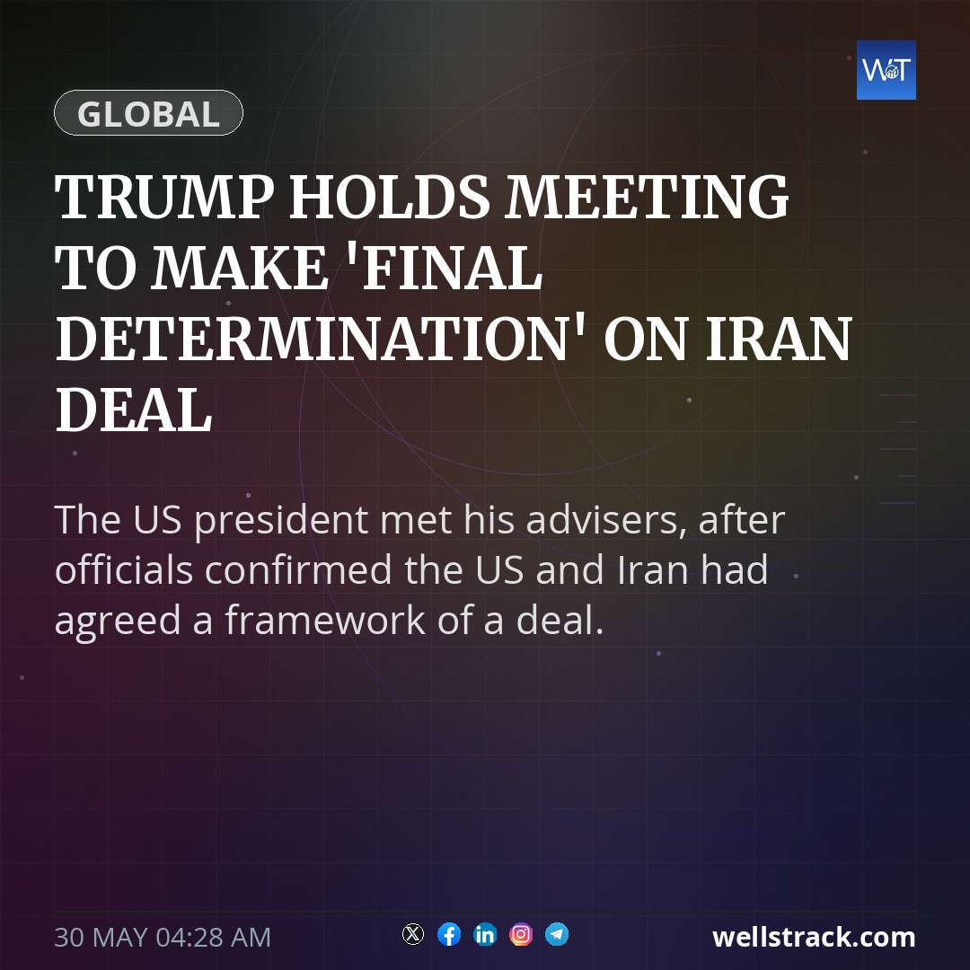 Trump holds meeting to make 'final determination' on Iran deal — WellsTrack