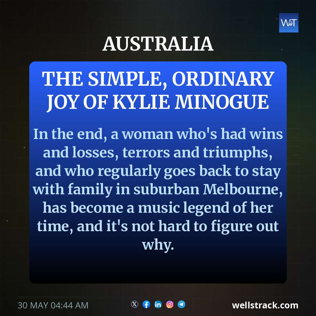 The simple, ordinary joy of Kylie Minogue — WellsTrack