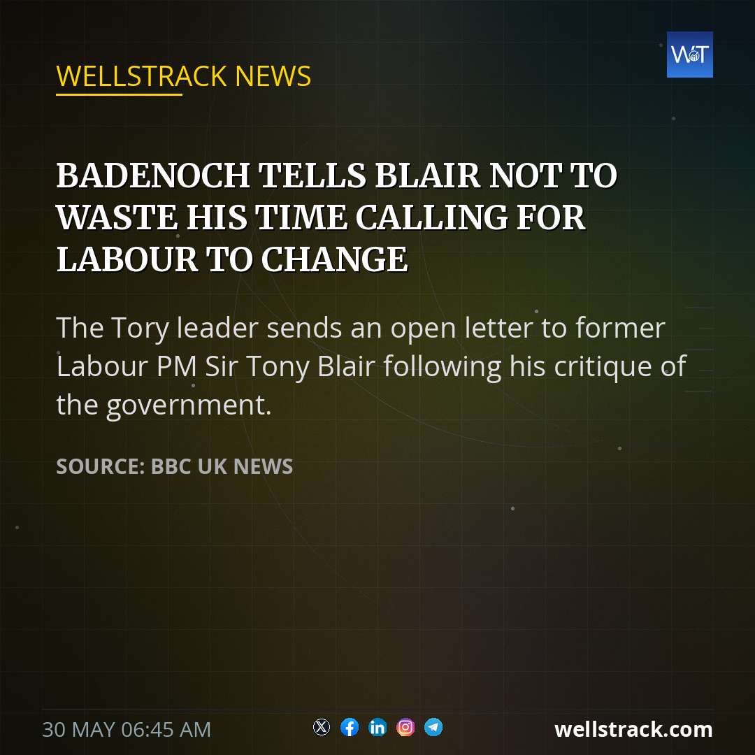 Badenoch tells Blair not to waste his time calling for Labour to change — WellsTrack