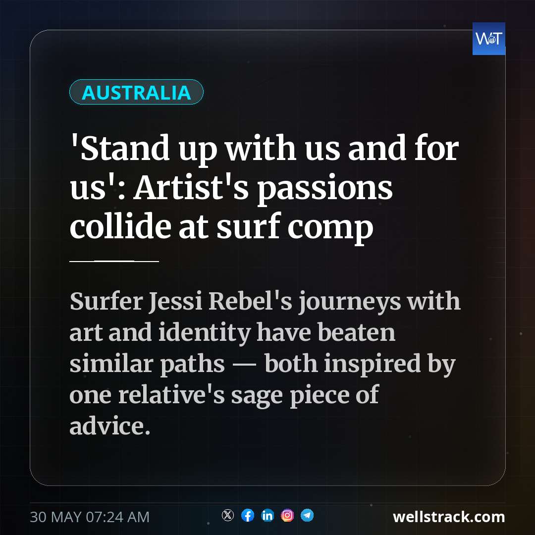 'Stand up with us and for us': Artist's passions collide at surf comp — WellsTrack
