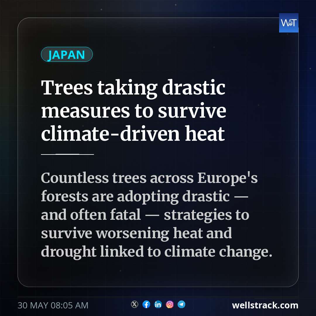 Trees taking drastic measures to survive climate-driven heat — WellsTrack