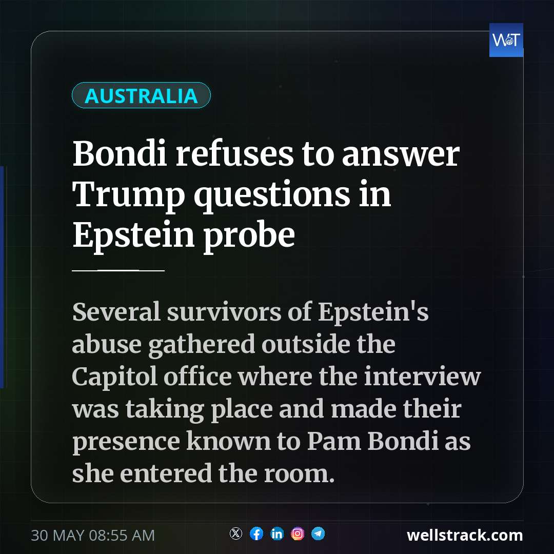 Bondi refuses to answer Trump questions in Epstein probe — WellsTrack