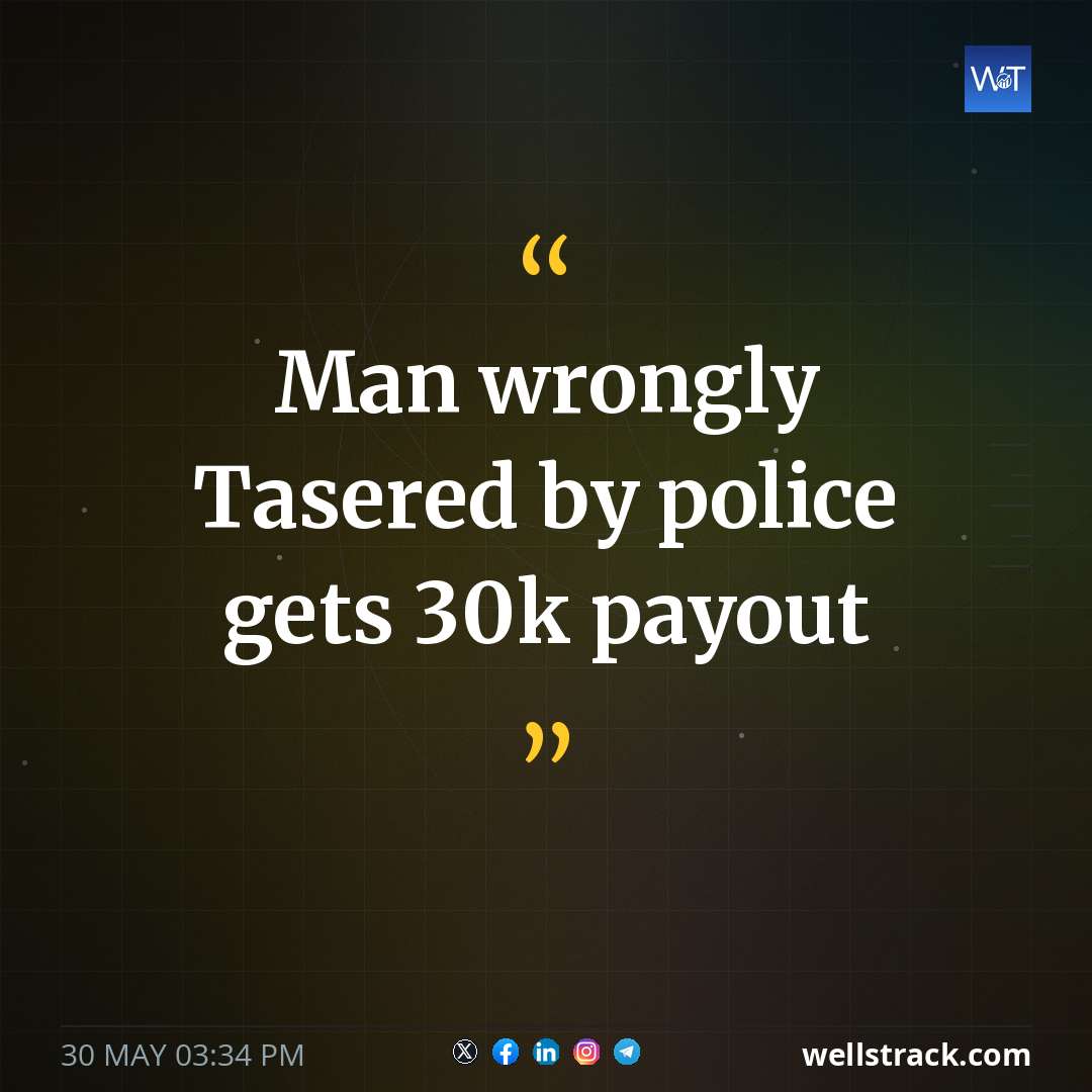Man wrongly Tasered by police gets £30k payout — WellsTrack