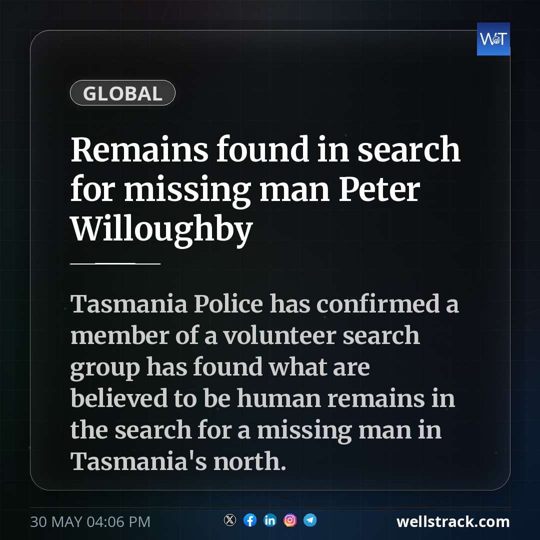 Remains found in search for missing man Peter Willoughby — WellsTrack