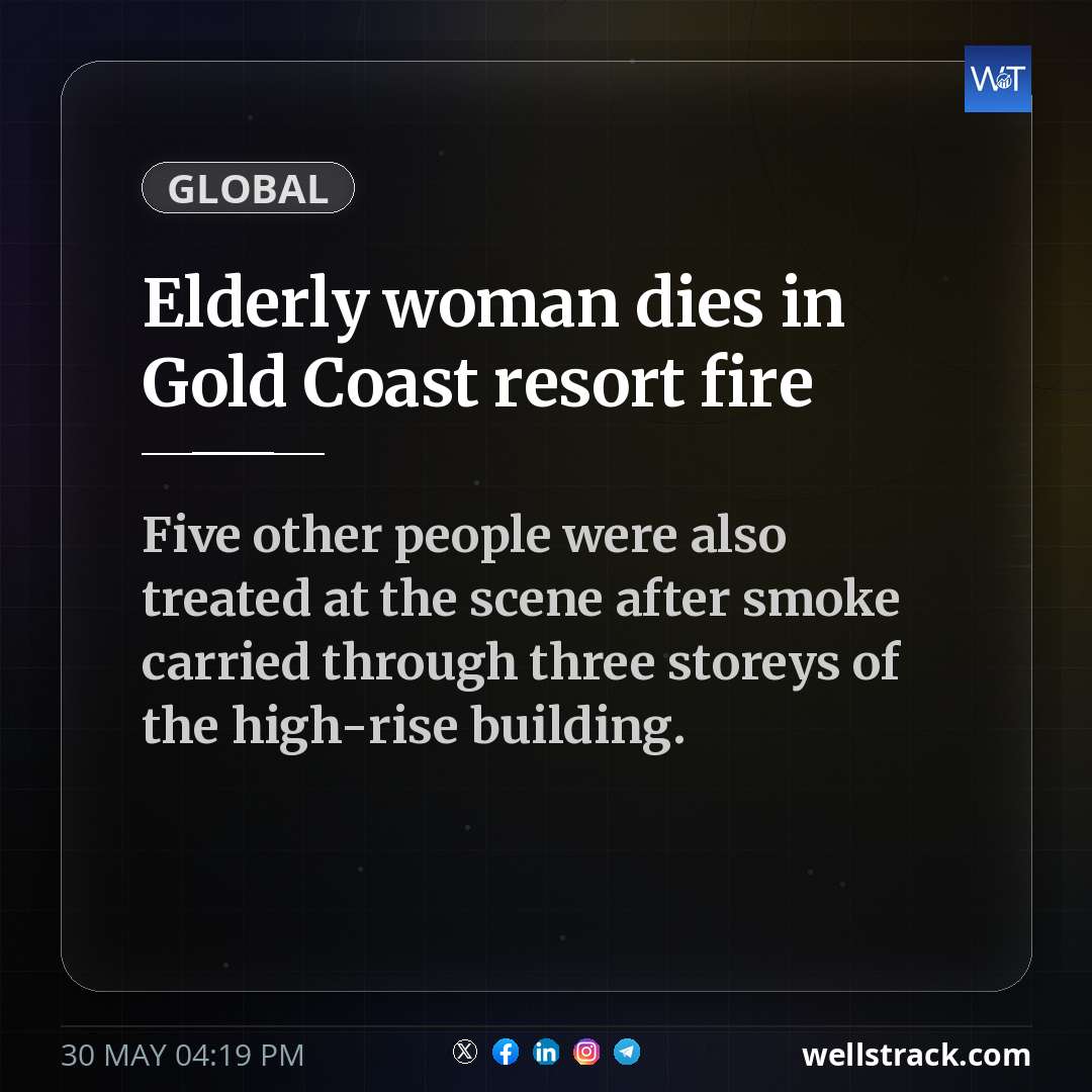Elderly woman dies in Gold Coast resort fire — WellsTrack