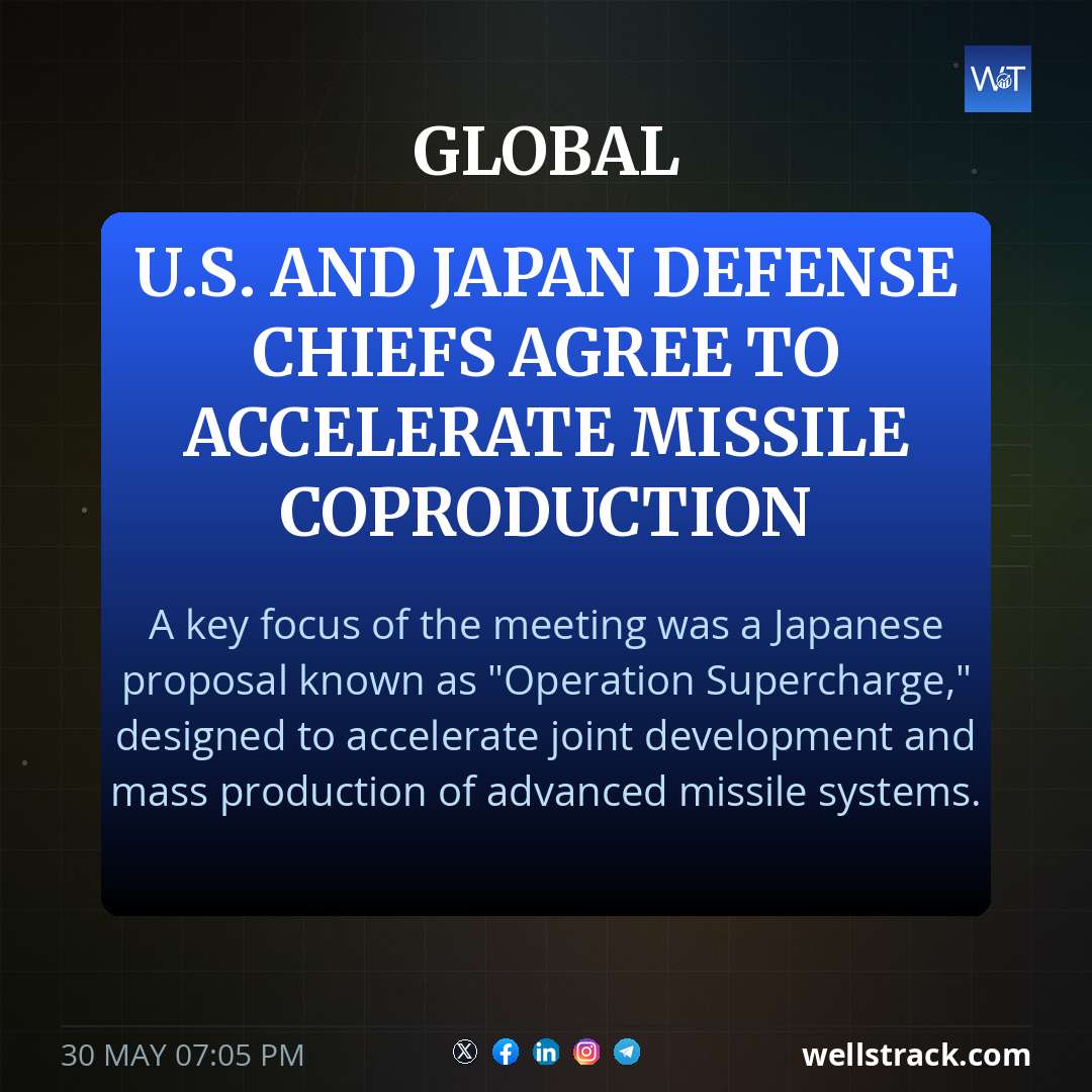 U.S. and Japan defense chiefs agree to accelerate missile coproduction — WellsTrack