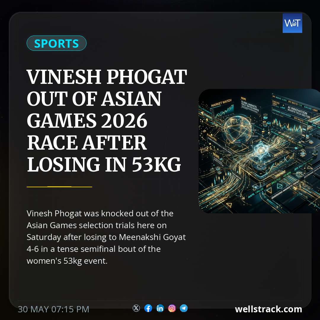 Vinesh Phogat Out Of Asian Games 2026 Race After Losing In 53kg Wrestling Trials — WellsTrack