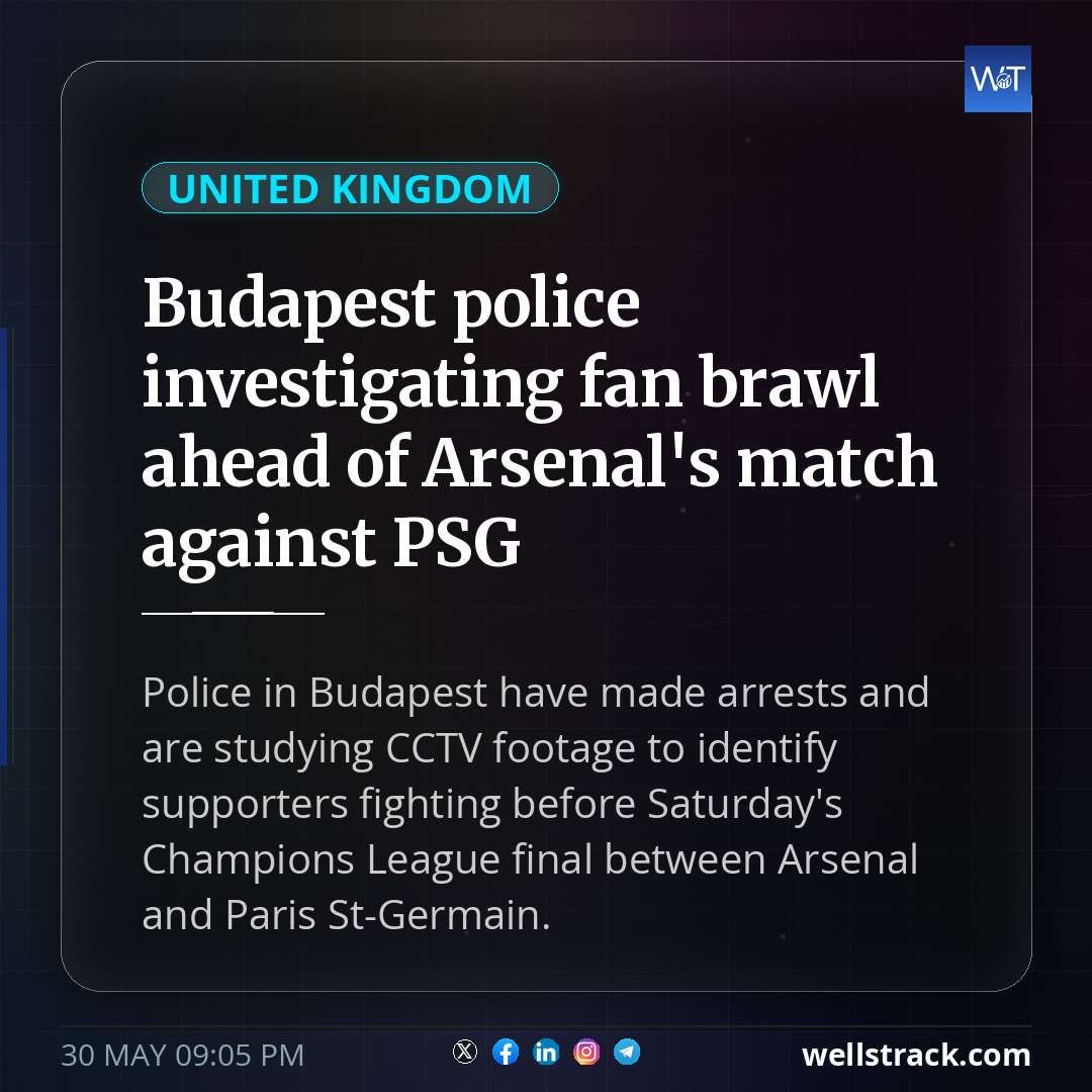 Budapest police investigating fan brawl ahead of Arsenal's match against PSG — WellsTrack
