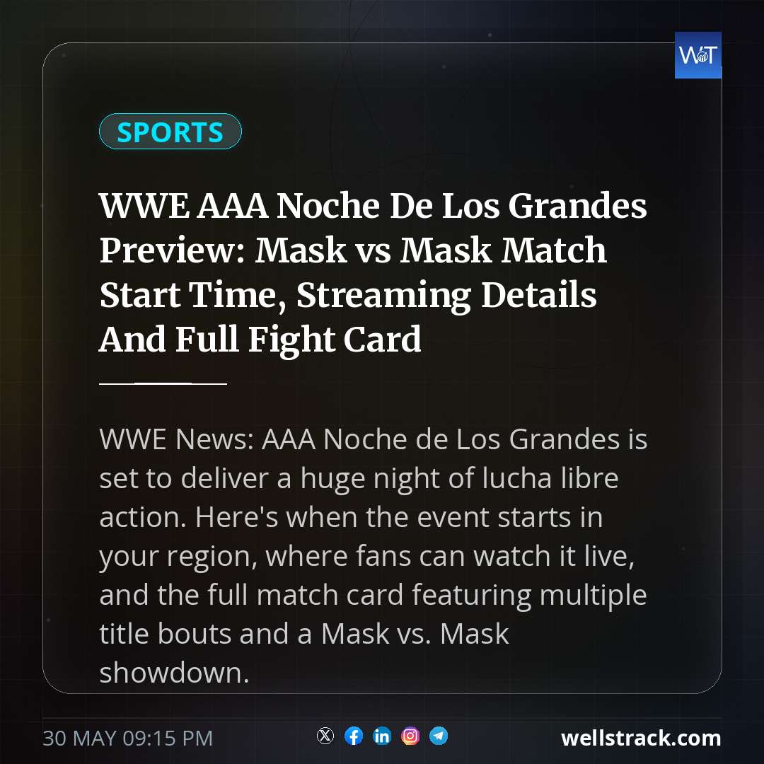 WWE AAA Noche De Los Grandes Preview: Mask vs Mask Match Start Time, Streaming Details And Full Fight Card — WellsTrack