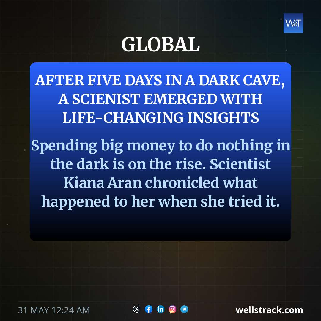 After five days in a dark cave, a scienist emerged with life-changing insights — WellsTrack