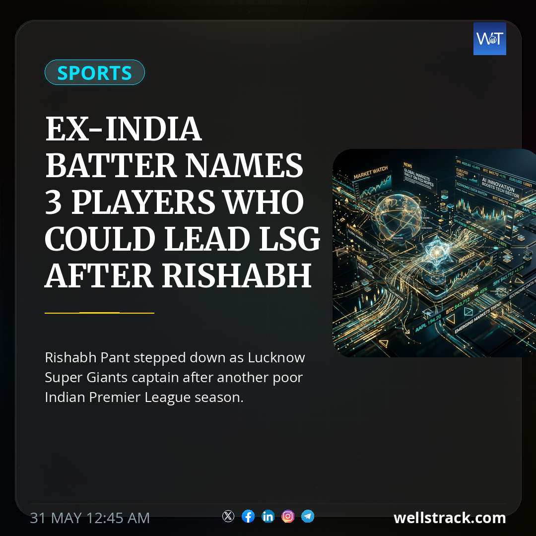 Ex-India Batter Names 3 Players Who Could Lead LSG After Rishabh Pant's Resignation — WellsTrack