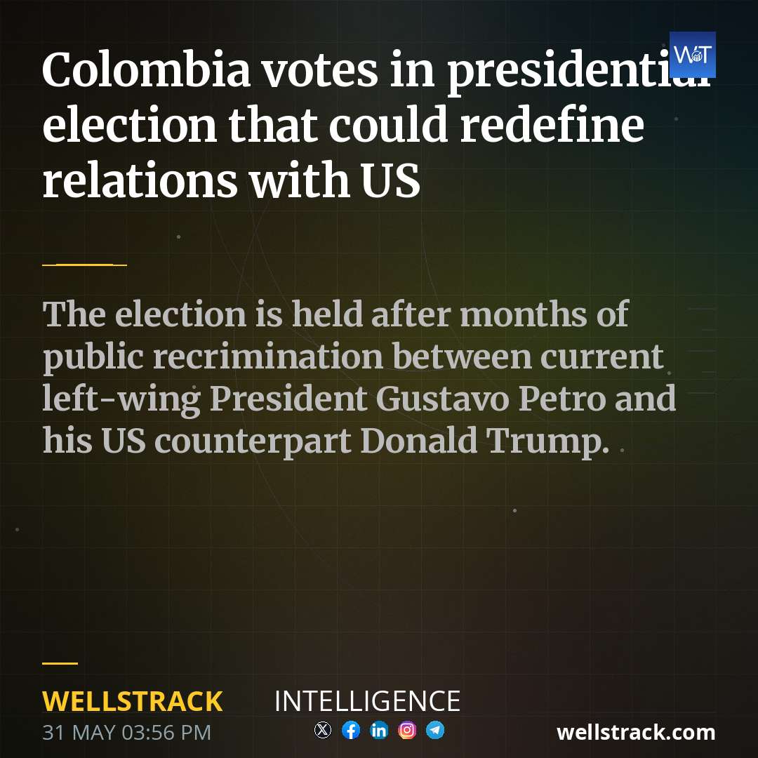 Colombia votes in presidential election that could redefine relations with US — WellsTrack