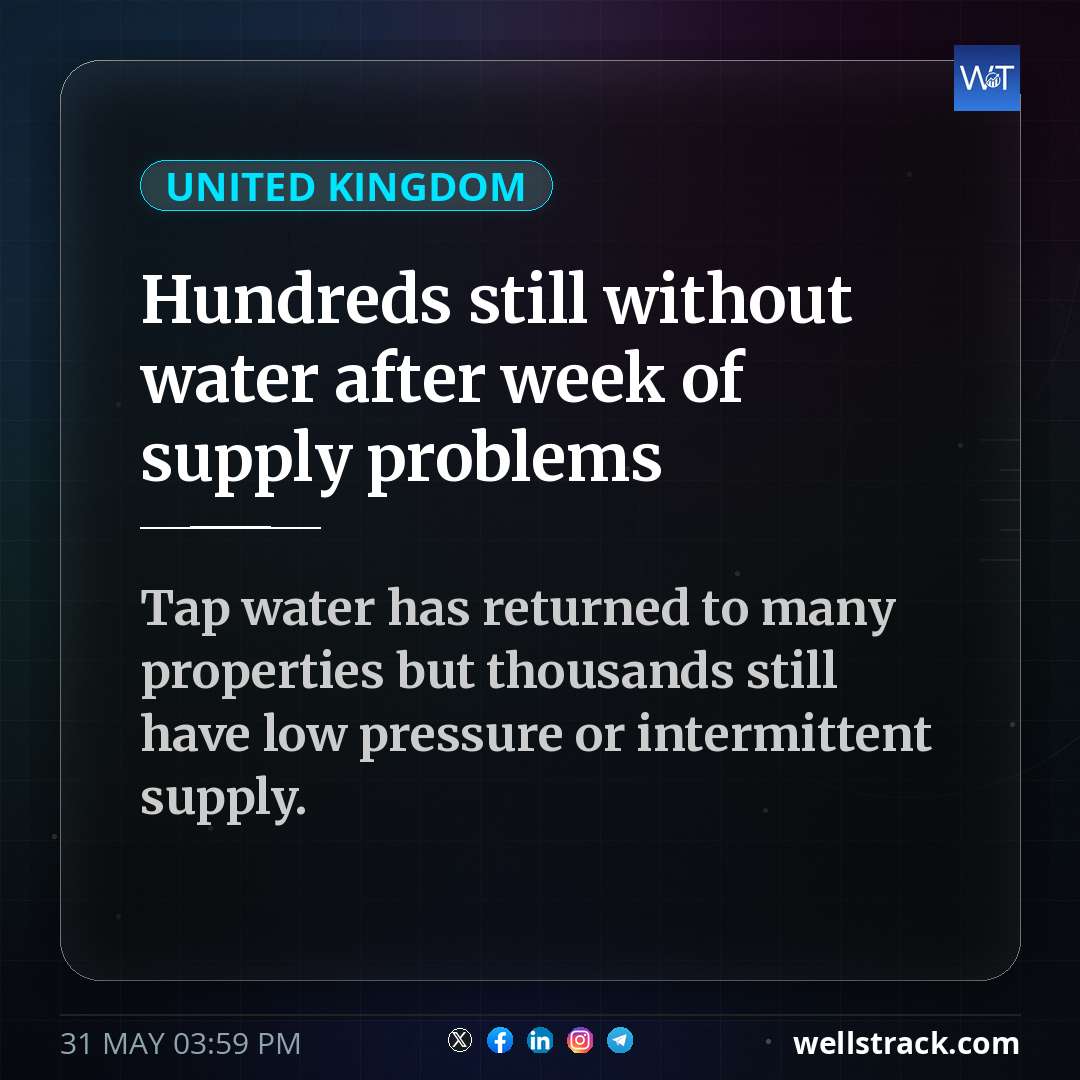 Hundreds still without water after week of supply problems — WellsTrack