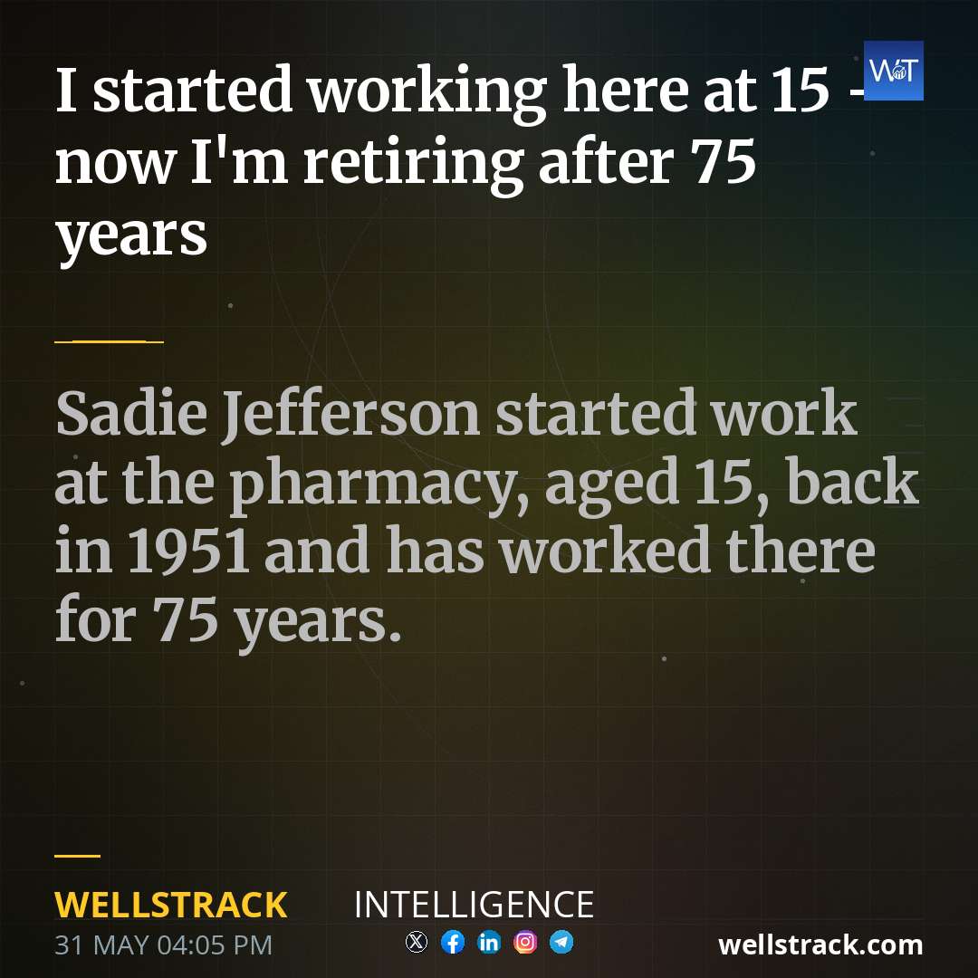 I started working here at 15 - now I'm retiring after 75 years — WellsTrack