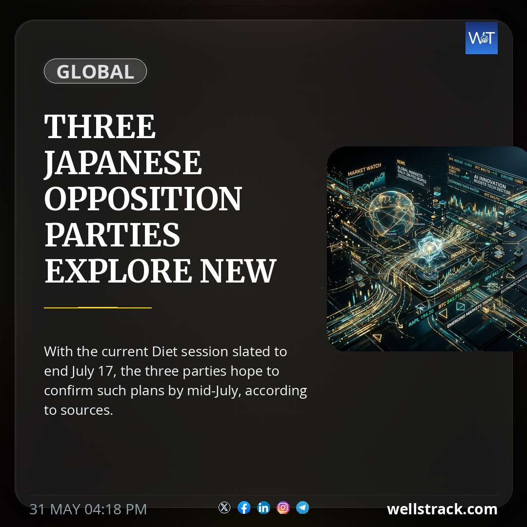 Three Japanese opposition parties explore new alliance — WellsTrack